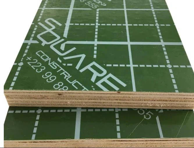 Green Color Plastice Pvc Faced Plywood